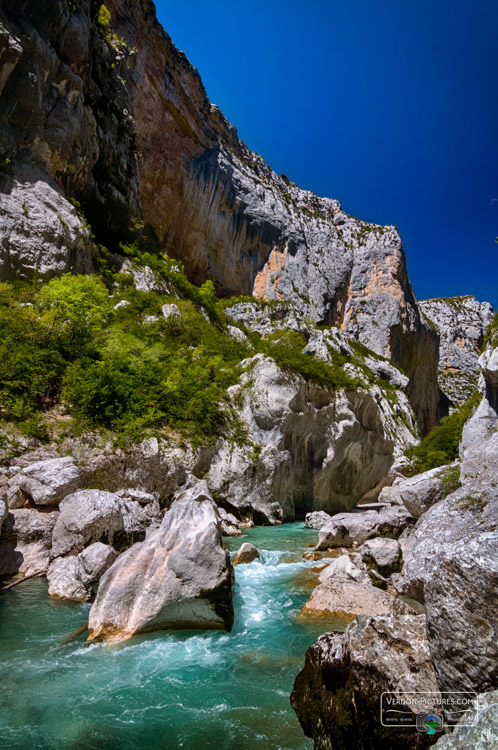 photo rapide au fond du couloir samson du canyon du Verdon